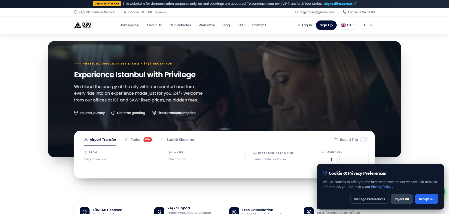 Digital Transformation in VIP Transfer and Tourism Booking Software